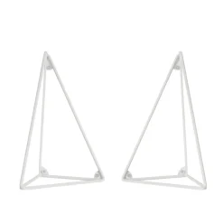 Maze 2 Soportes para balda Pythagoras, Blanco Hot