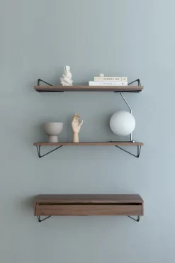 Maze 2 Soportes para balda Pythagoras, Negro Sale