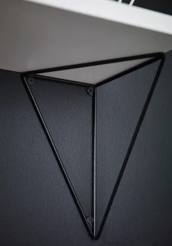 Maze 2 Soportes para balda Pythagoras, Negro Sale