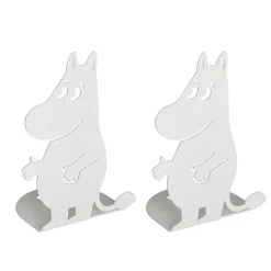 Pluto Design 2 Sujetalibros Mumin, Mumin Blanco