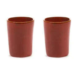 Serax 2 Tazas de espresso La Mère 7 cl, Venetian red Rojo Hot