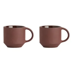OYOY Tazas De Ponche Navideño|Tazas De Espresso<2 Tazas espresso Yuka, Dark Marrón