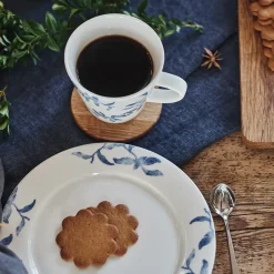 Scandi Living 4 Tazas Havspil 30 cl, azul-blanco AzulBlanco Best