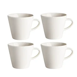 Scandi Living 4 Tazas Kalk 30 cl, Blanco Clearance