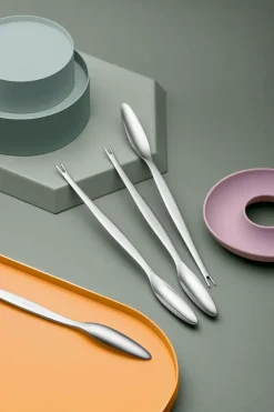 Gense Cubiertos De Mesa<4 Tenedores de langosta Focus Steel, acero inoxidable 4 piezas Plateado