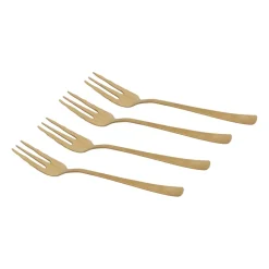 URBAN NATURE CULTURE Cubiertos De Postre<4 Tenedores UNC, Gold Color dorado