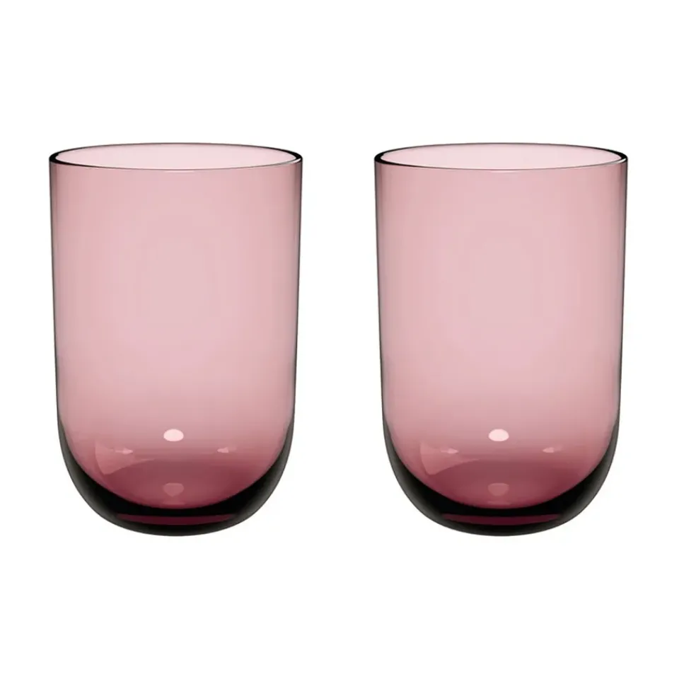 Villeroy & Boch 2 Vaso altos Like 38,5 cl, Grape Púrpura New