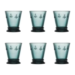 La Rochère 6 Vasos Abeille 26 cl, oscuro Azul