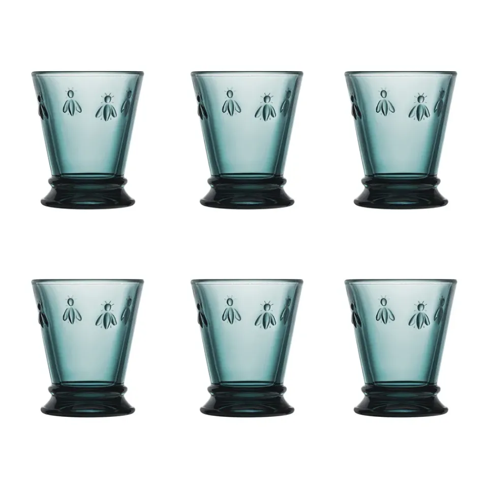 La Rochère 6 Vasos Abeille 26 cl, oscuro Azul