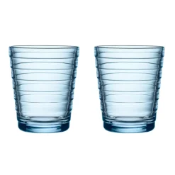 Iittala Vasos De Agua<2 vasos Aino Aalto 22 cl, Aqua Turquesa