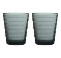 Iittala Vasos De Agua<2 vasos Aino Aalto 22 cl, oscuro Gris