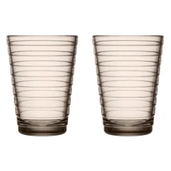 Iittala Vasos De Agua<2 vasos Aino Aalto 33 cl, lino Beige
