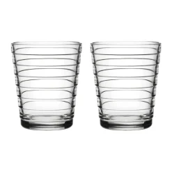 Iittala Vasos De Agua<2 vasos Aino Aalto 22 cl, Transparente
