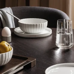 Georg Jensen Vasos De Agua<6 Vasos altos Bernadotte 38 cl, Cristalino Transparente