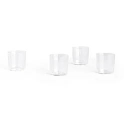 HAY Vasos De Agua<4 Vasos Angle, Wide 7,5 cm Transparente