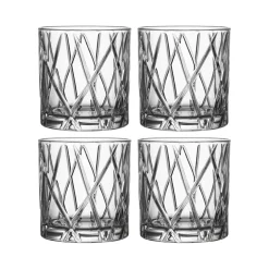 Orrefors 4 Vasos City Double Old Fashioned, 34 cl Transparente Sale