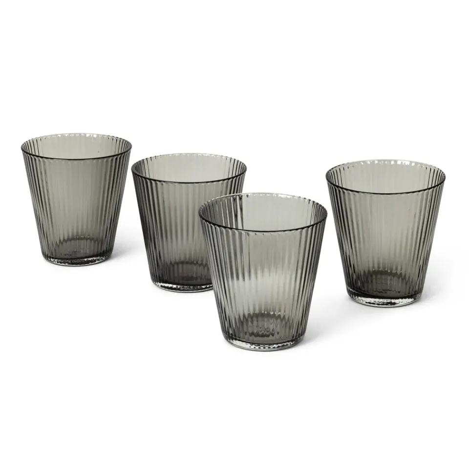 Rosendahl Vasos De Agua<4 Vasos de agua Grand Cru Nouveau 26 cl, Smoke GrisNegroTransparente