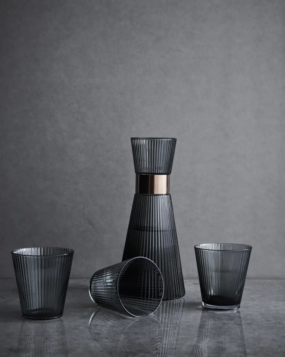 Rosendahl Vasos De Agua<4 Vasos de agua Grand Cru Nouveau 26 cl, Smoke GrisNegroTransparente