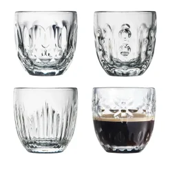 La Rochère Tazas De Ponche Navideño|Tazas De Espresso<4 Vasos de espressoTroquet 10 cl, Transparente