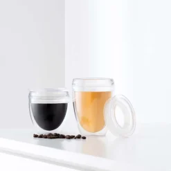Bodum Tazas De Plástico<2 Vasos doble pared Pavina To Go, 25 cl Transparente