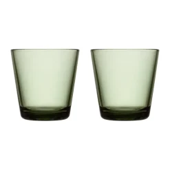 Iittala Vasos De Agua<2 Vasos Kartio 21 cl, pino Verde