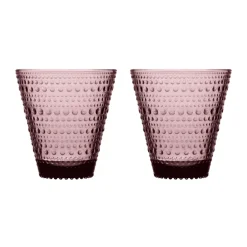 Iittala Vasos De Agua<2 vasos Kastehelmi 30cl, Brezo Púrpura