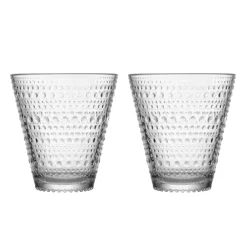 Iittala Vasos De Agua<2 vasos Kastehelmi 30cl, Transparente
