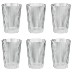 Stelton Vasos De Agua<6 Vasos Pilastro, 24 cl Transparente
