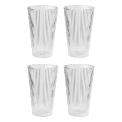 Stelton Vasos De Agua<4 Vasos Pilastro 35 cl, Clear Transparente