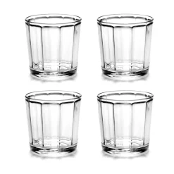 Serax Vasos De Agua<4 Vasos Surface, 30 cl Transparente
