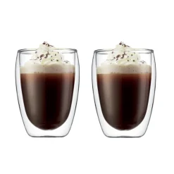 Bodum 2 Vasos térmicos doble pared Pavina, 35 cl Transparente New