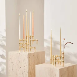 STOFF 6 Velas cónicas de ester & erik, Ginger Marrón Discount