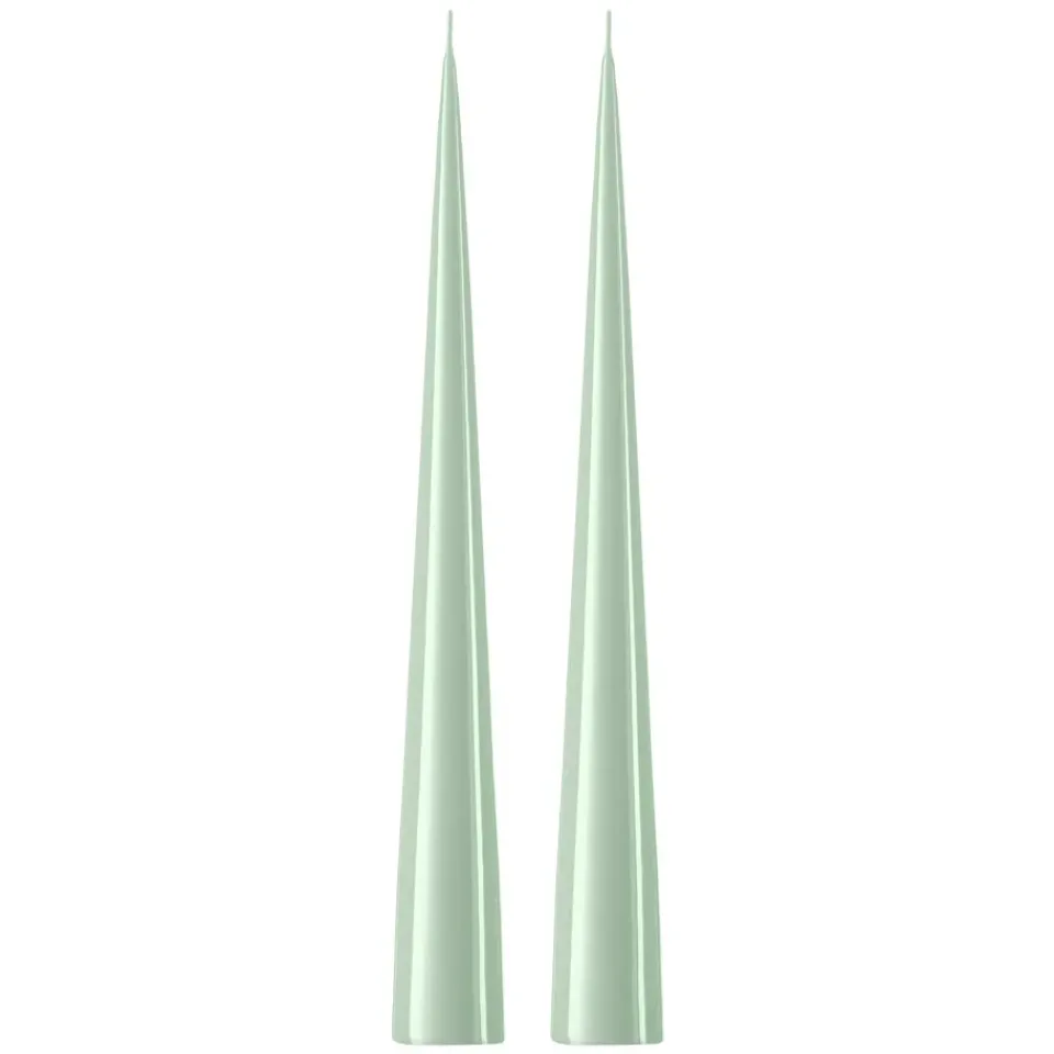 Ester & erik 2 Velas 37 cm lacado, Water mint 03-0 Verde Outlet