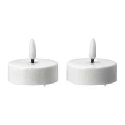 Scandi Essentials 2 Velas LED Bright Ø5,8 cm, White Blanco Outlet