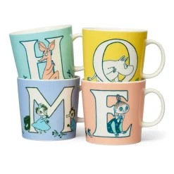 Moomin Arabia Tazas De Los Mumin<ABC Taza Moomin 40 cl, E Rosa