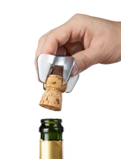 Vacuvin Abrebotellas<Abridor de champagne , Acero inoxidable Plateado