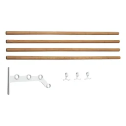 Essem Design Accesorio estante perchero Nostalgi 291 100 cm, Bambú-blanco MarrónBlanco Sale