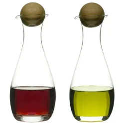 Sagaform Aceitera y vinagrera Nature, set de 2 Transparente Best