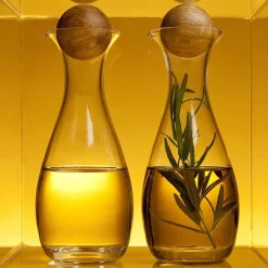 Sagaform Aceitera y vinagrera Nature, set de 2 Transparente Best