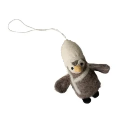 DBKD Decoración Navideña<Adorno colgante Hanging penguin, Beige-blanco BeigeBlanco