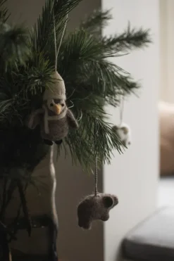 DBKD Decoración Navideña<Adorno colgante Hanging penguin, Beige-blanco BeigeBlanco