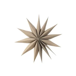 Broste Copenhagen Adorno de navidad Venok Estrella Ø30 cm, Fungi Marrón