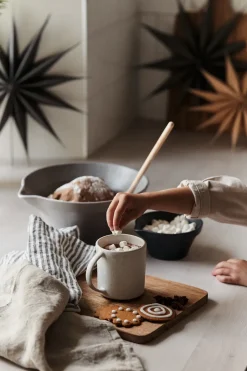 Broste Copenhagen Adorno de navidad Venok Estrella Ø30 cm, Fungi Marrón