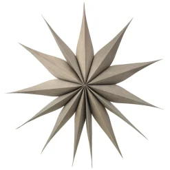 Broste Copenhagen Adorno de navidad Venok Estrella Ø70 cm, Fungi Marrón New