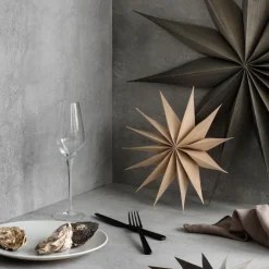 Broste Copenhagen Adorno de navidad Venok Estrella Ø70 cm, Fungi Marrón New