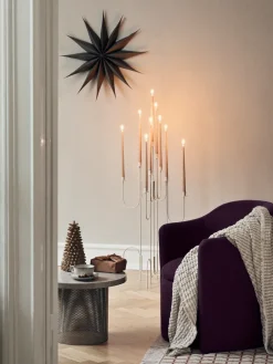 Broste Copenhagen Adorno de navidad Venok Estrella Ø70 cm, Fungi Marrón New