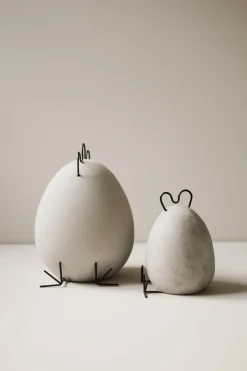 DBKD Decoración De Pascua<Adorno de pascua Heavy Hen hormigón, pequeño Gris