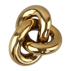 Cooee Design Adorno Knot Table large, Light Gold Color dorado