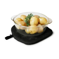 Bosign Manoplas De Horno Y Agarradores|Manoplas De Horno Y Agarradores<Agarradera con bolsillo non-slip, Negro