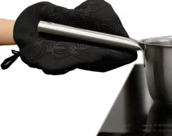 Bosign Manoplas De Horno Y Agarradores|Manoplas De Horno Y Agarradores<Agarradera con bolsillo non-slip, Negro